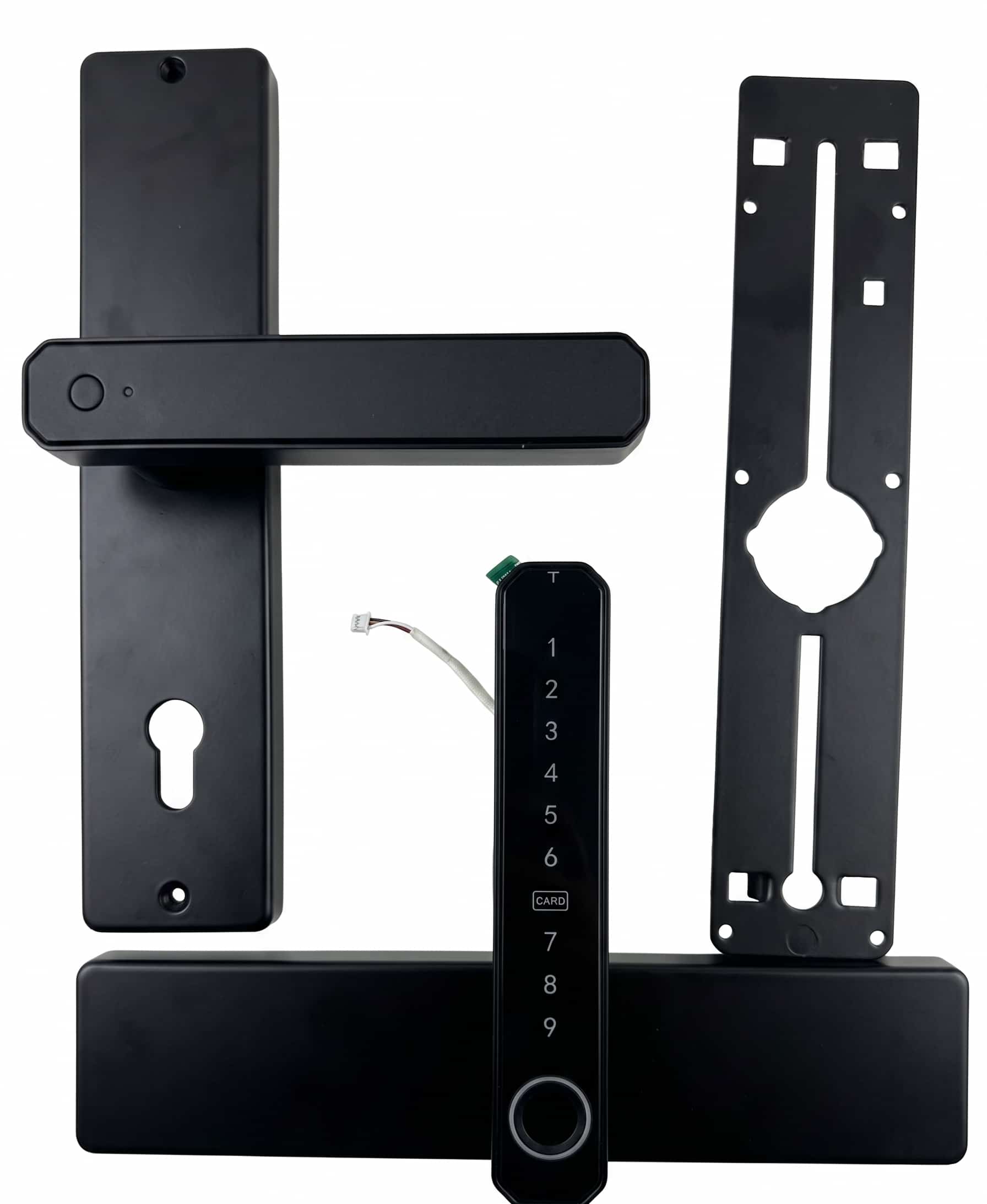 Cerradura con huella digital y código numérico eléctrica (c/alarma) - Imagen 4