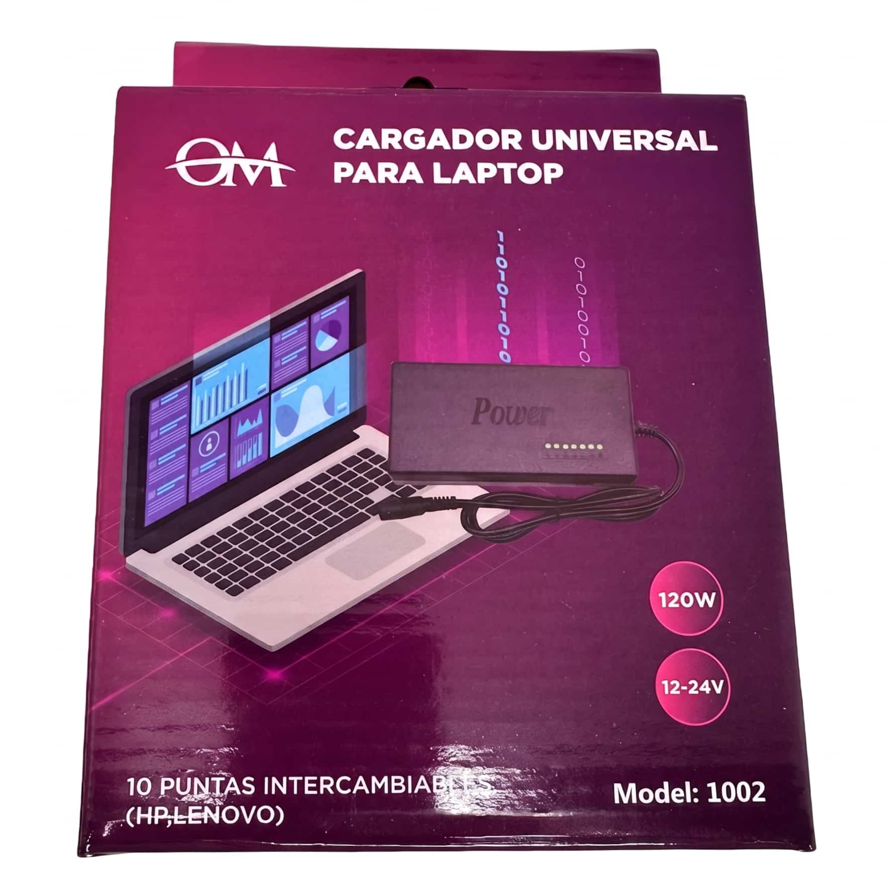 Cargador universal para laptops (10 puntas intercambiables)