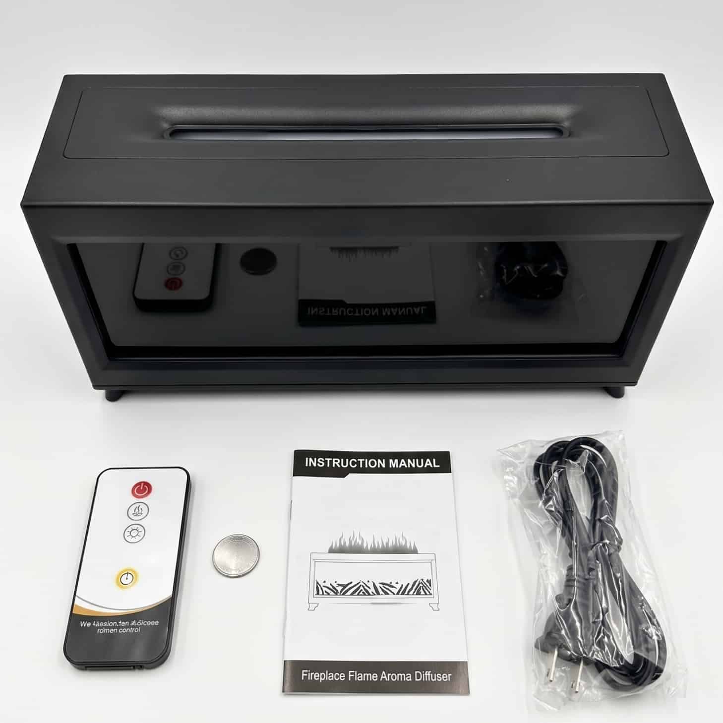 Humidificador fogata LED con pantalla y 2 modos de color + cable USB-C - Imagen 2