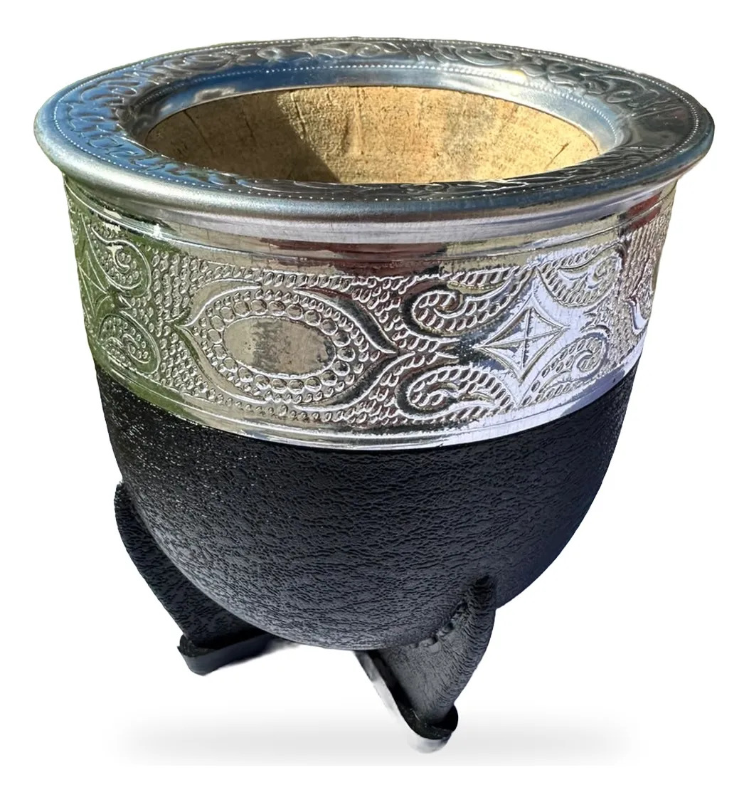 Mate de calabaza forrado cruelty free + bombilla pala de acero inoxidable - Imagen 9