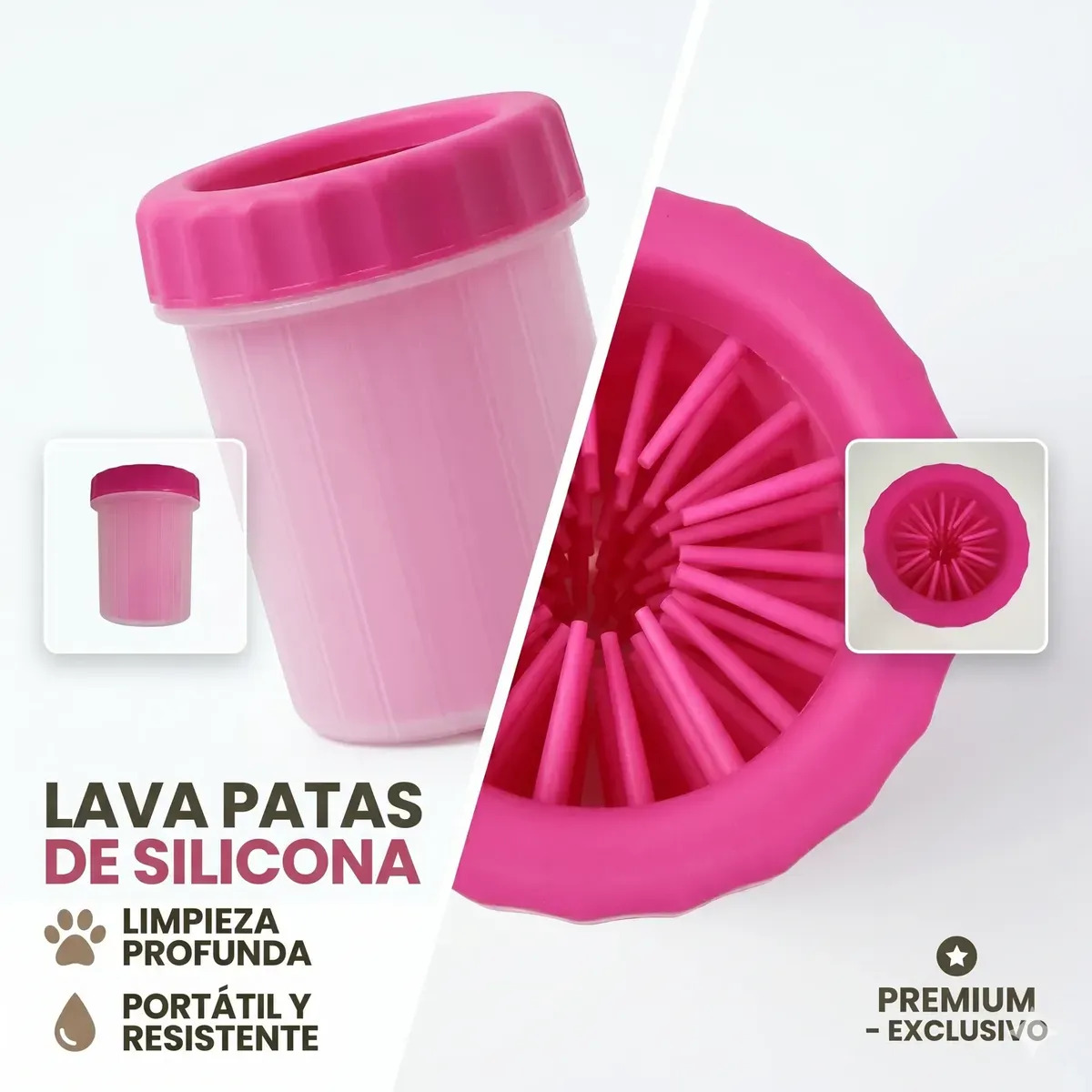Vaso limpia patas de silicona para perros - Imagen 4