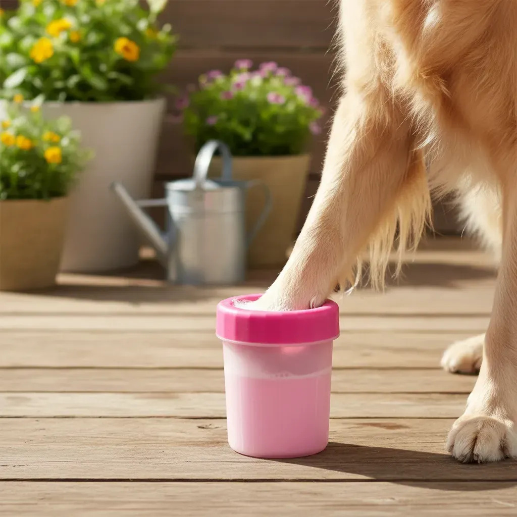 Vaso limpia patas de silicona para perros - Imagen 2