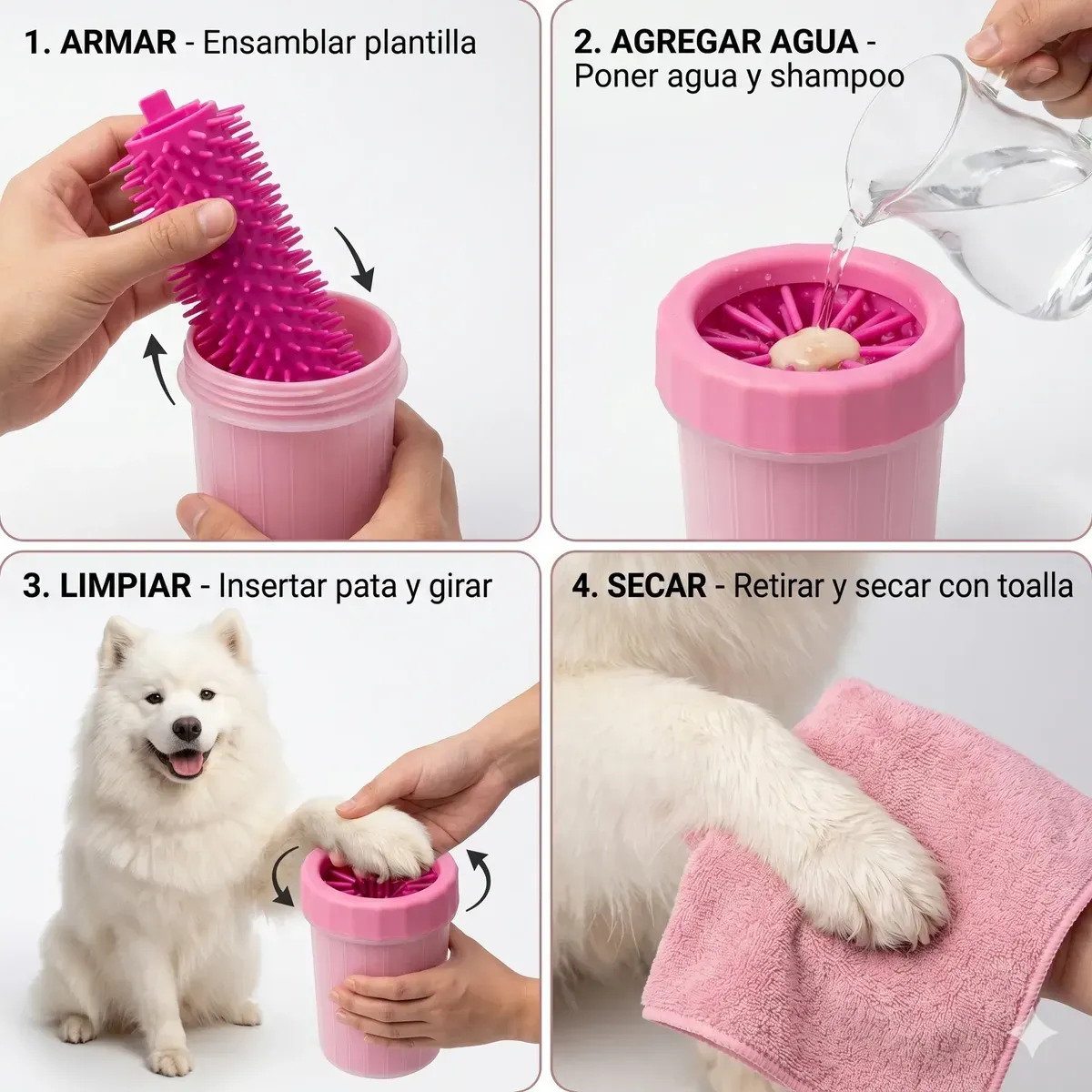 Vaso limpia patas de silicona para perros - Imagen 3